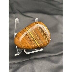 Tigerstone Natural Quartz Palm Stone Carved Quartz Crystal Reiki Healing Gift